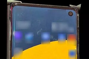 Lộ diện ảnh thực tế của Samsung Galaxy S10 với màn hình “đục lỗ”