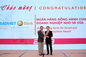 BAOVIET Bank nhận giải thưởng “Ngân hàng đồng hành cùng doanh nghiệp nhỏ và vừa 2019”