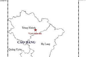 Liên tiếp xảy ra 2 trận động đất tại Cao Bằng