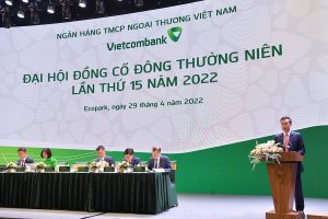 ĐHĐCĐ Vietcombank 2022: Lãi quý 1 gần 10.000 tỷ đồng, thu hồi được 3.000 tỷ nợ xấu từ Ngân hàng Xây dựng