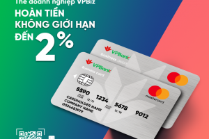 VPBank tung ưu đãi hoàn tiền hấp dẫn từ bộ đôi thẻ doanh nghiệp