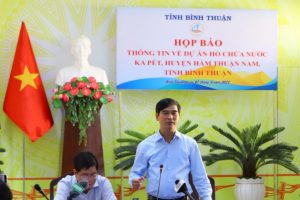 Tỉnh Bình Thuận tổ chức họp báo “nói rõ” về chủ trương xây dựng hồ thuỷ lợi Ka Pét