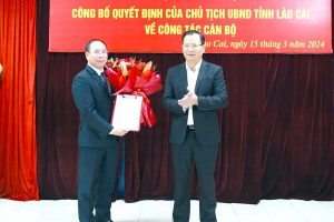 Ông Hoàng Thanh Bình được bổ nhiệm Phó Trưởng Ban Quản lý Khu kinh tế tỉnh Lào Cai