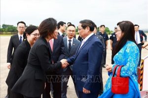 Lễ đón chính thức Thủ tướng Phạm Minh Chính và Phu nhân thăm Hàn Quốc
